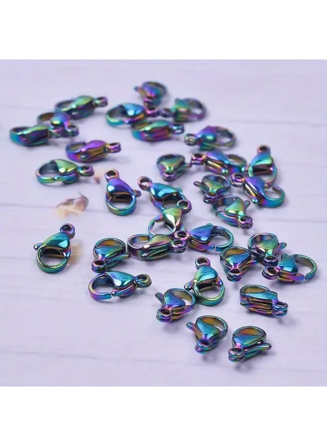 039 9mm Stainless Steel Lobster Clasp 10pcs Jewelry Connector DIY Accessories - Image 3
